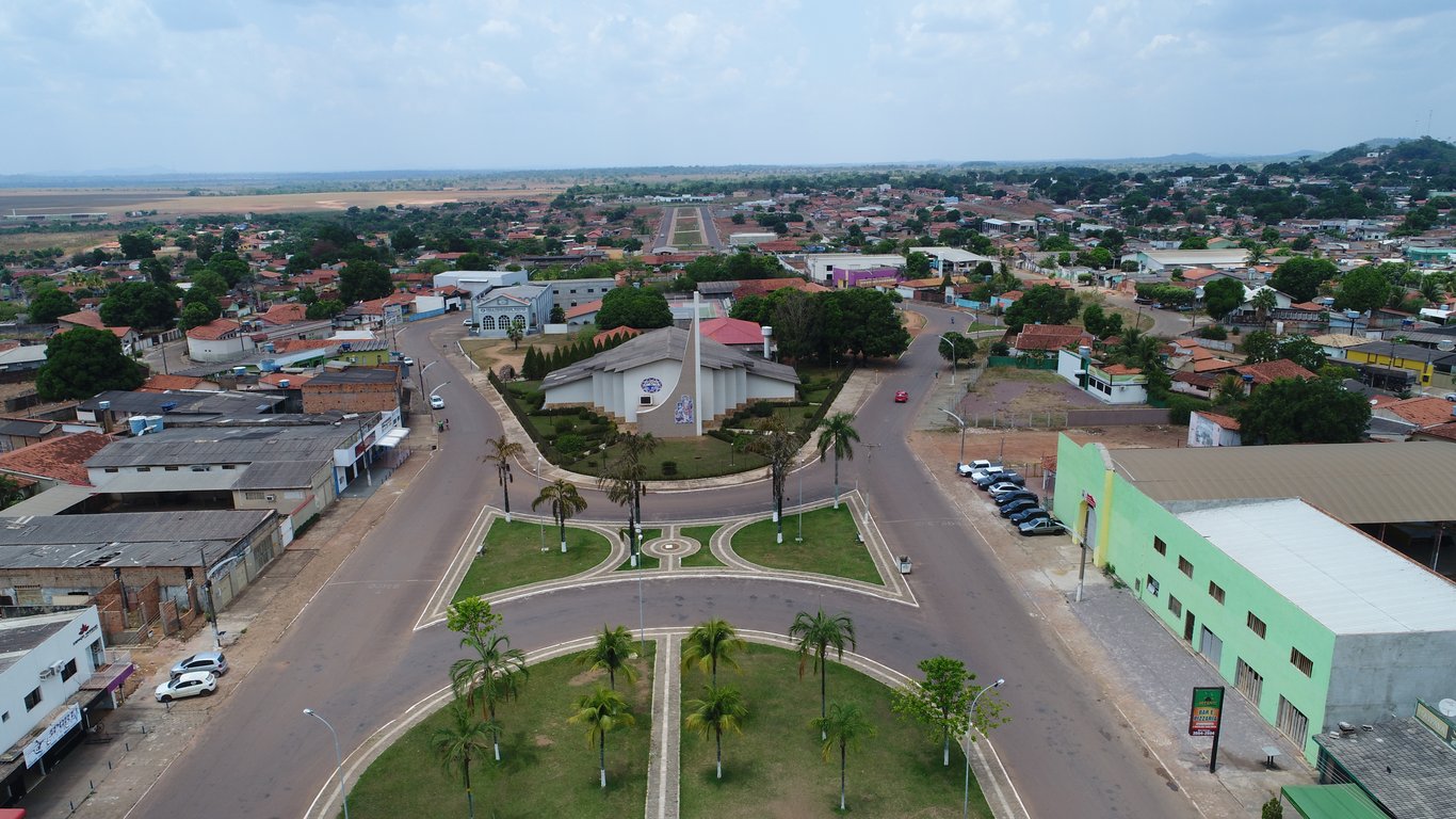 Vista aérea de Vila Rica MT