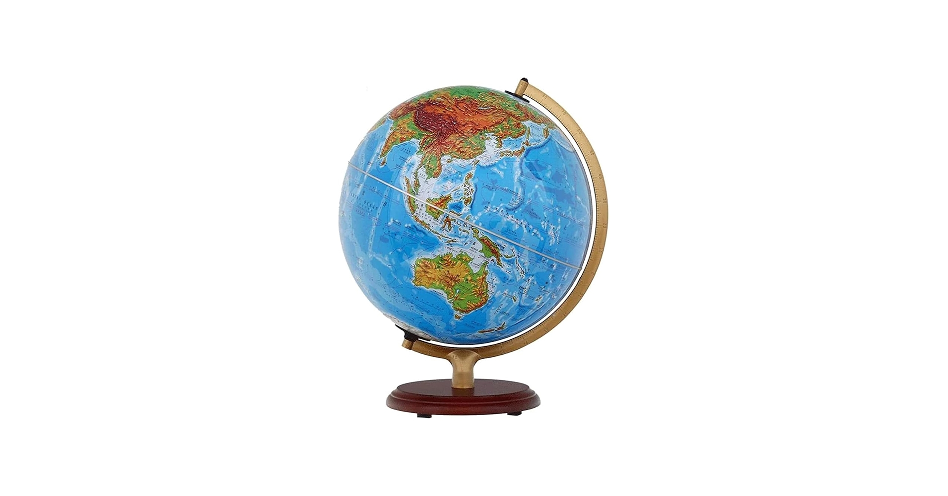 Globo terrestre em destaque em ambiente educacional