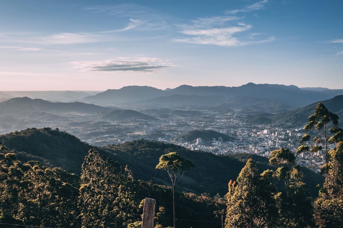 Vista panorâmica de Campo Alegre SC