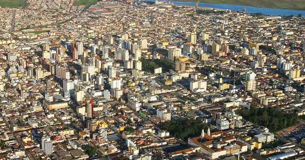 Centro histórico de Pelotas ao entardecer