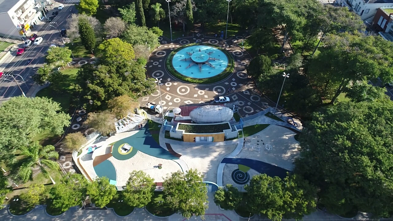 Vista aérea de Concórdia, no Oeste catarinense