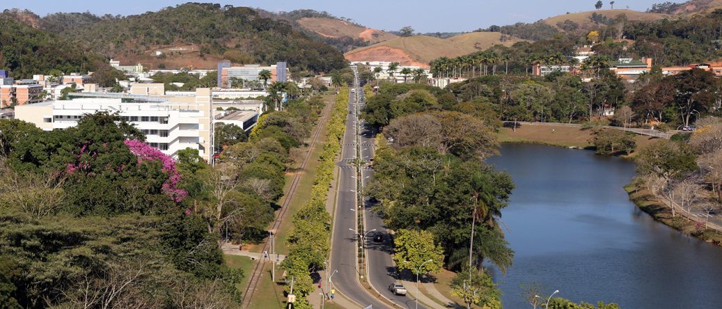 Vista do campus da UFV em Viçosa, MG