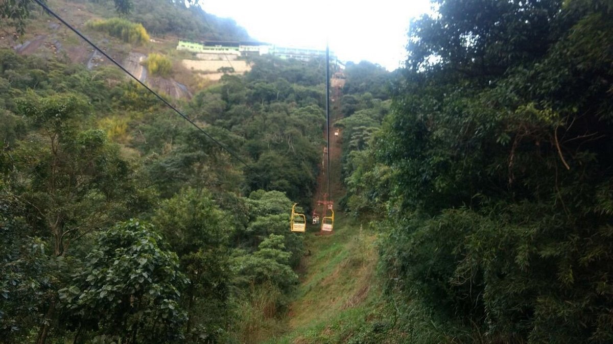 Teleférico no Morro da Cruz, em Nova Friburgo RJ