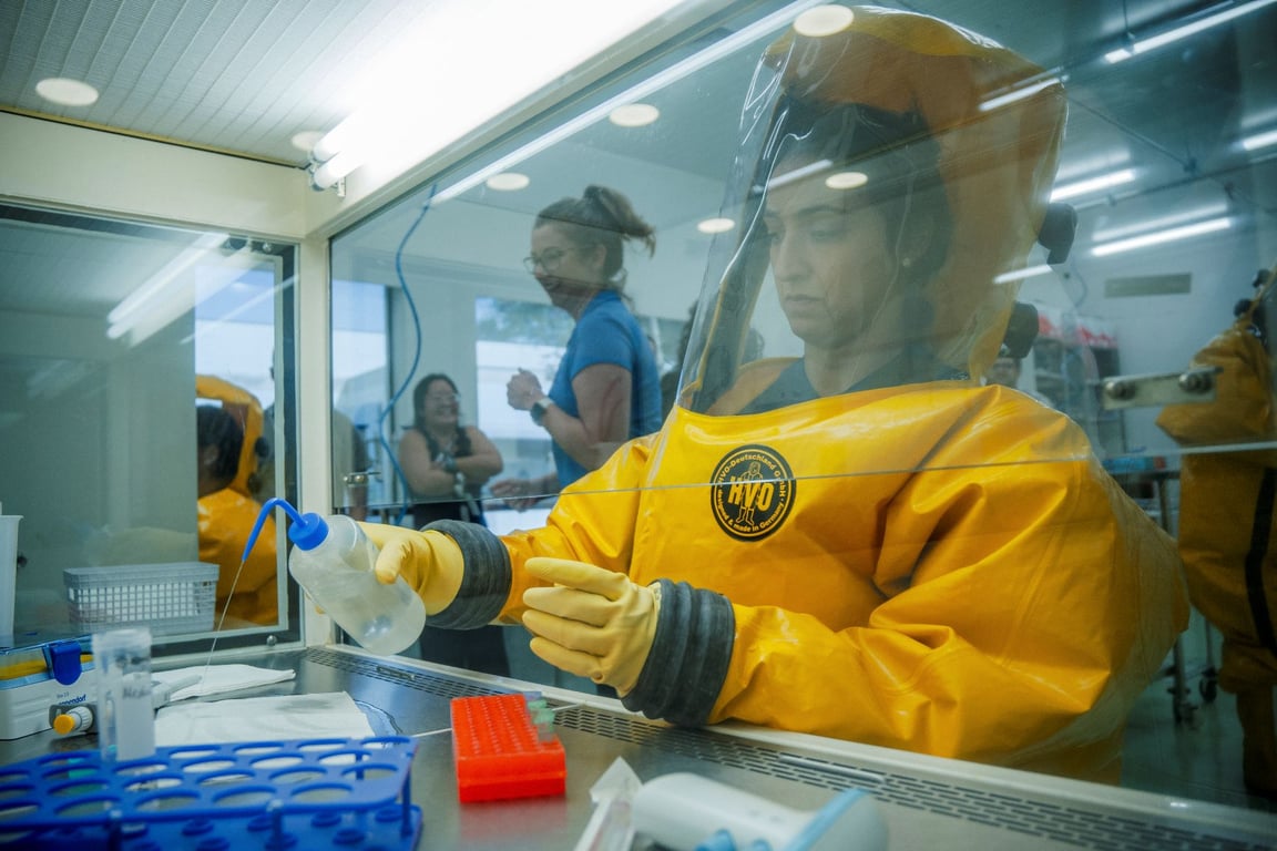 Ambiente de laboratório de saúde pública