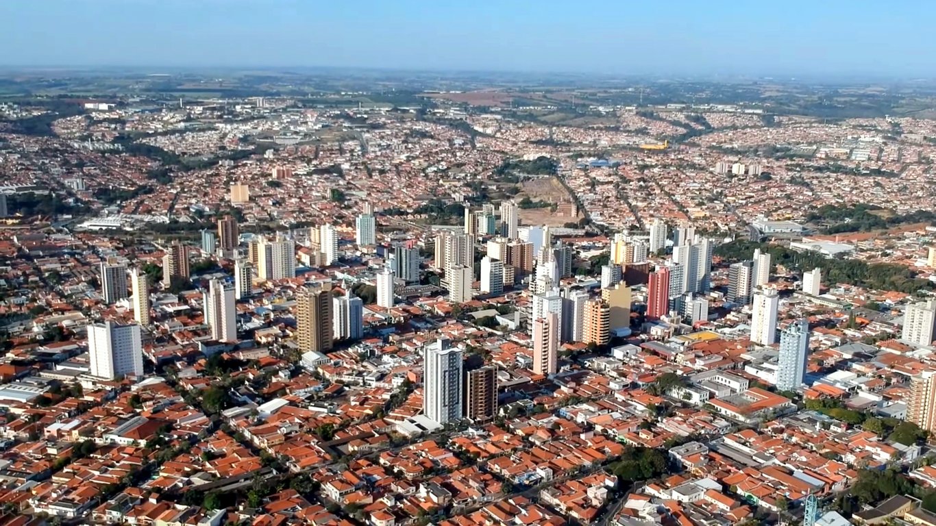 Vista aérea de Limeira SP