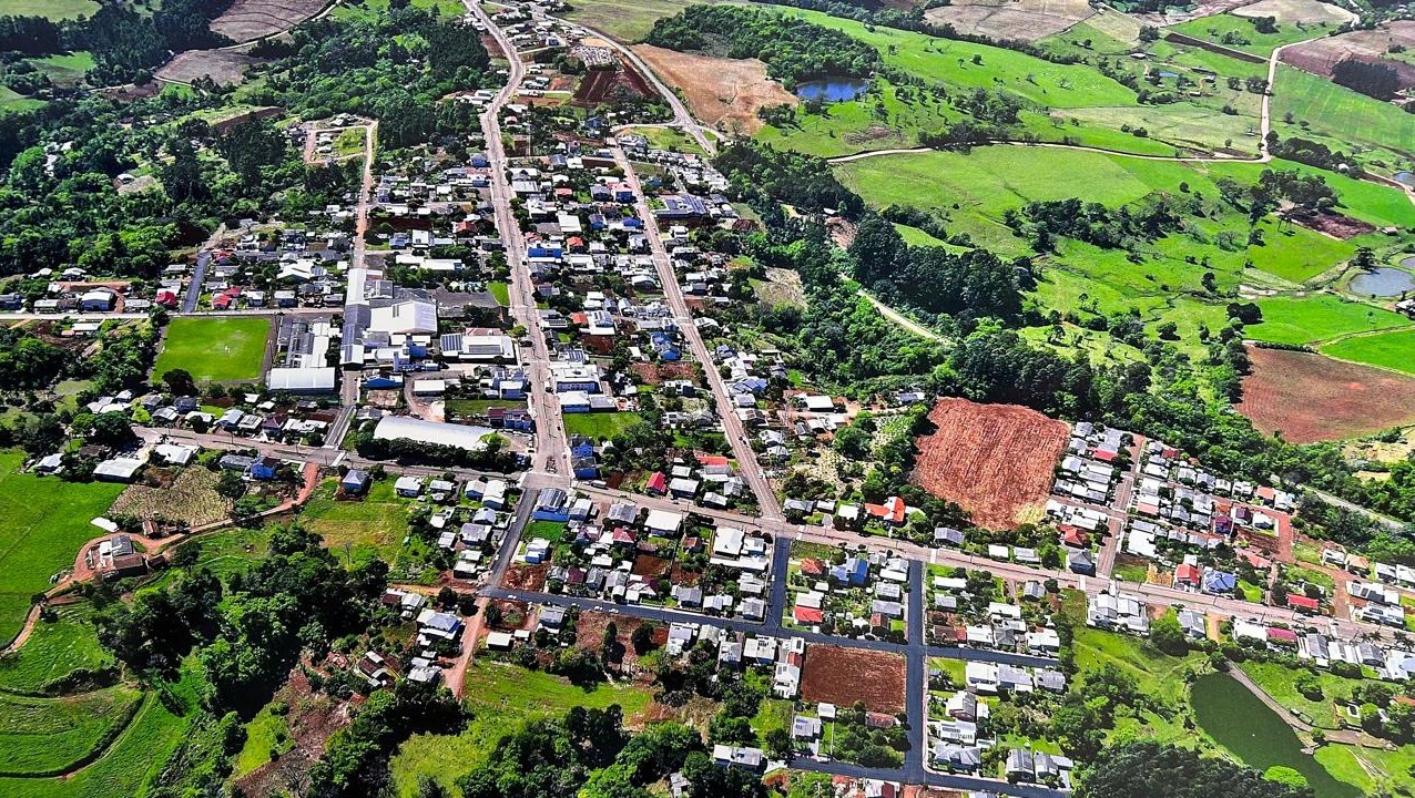 Vista aérea de Santa Helena SC