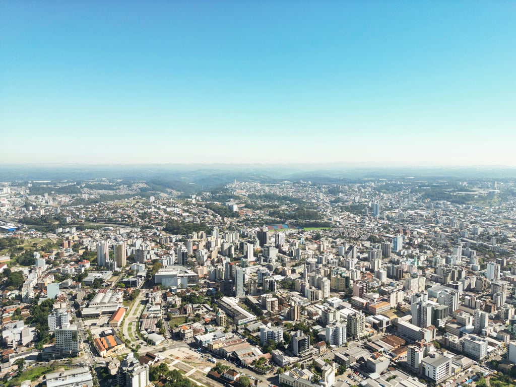 Panorama urbano de Santa Maria RS