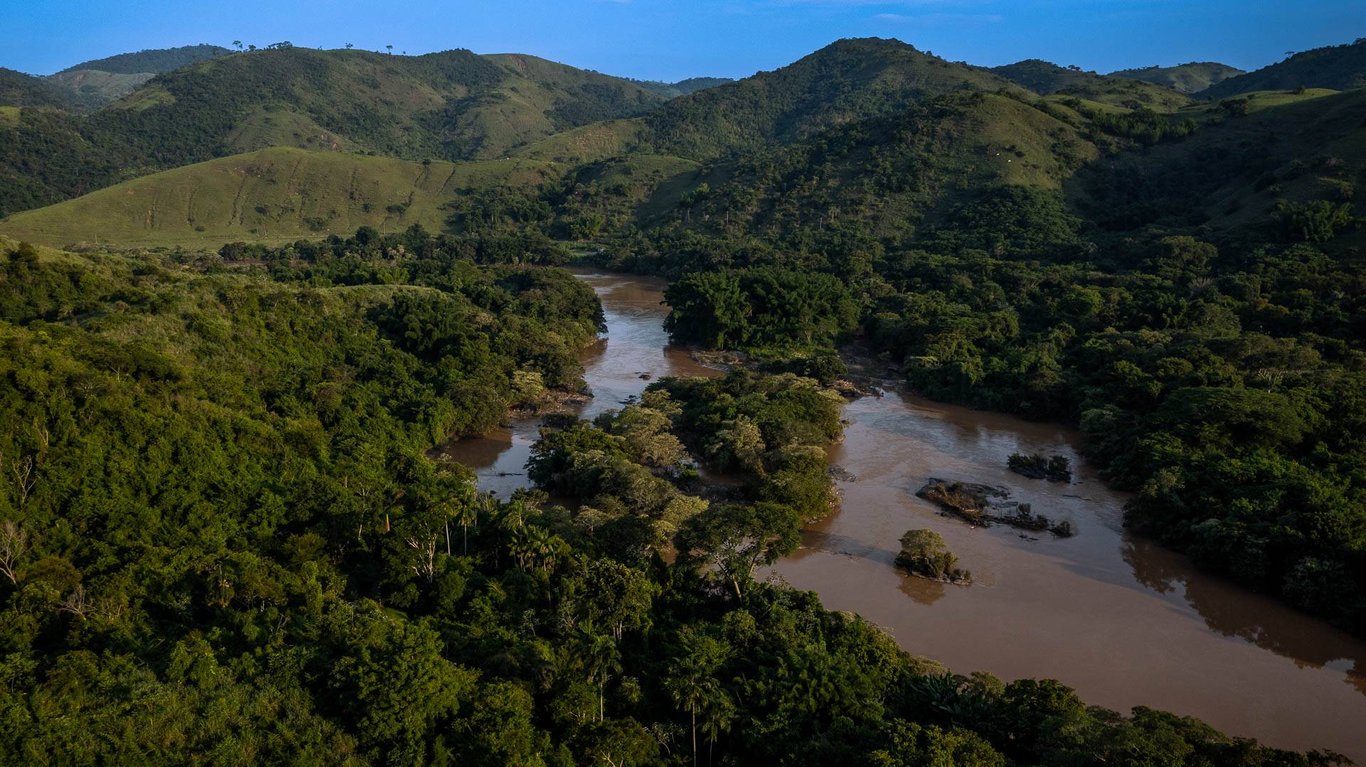 Paisagem de Volta Grande MG, na Zona da Mata mineira
