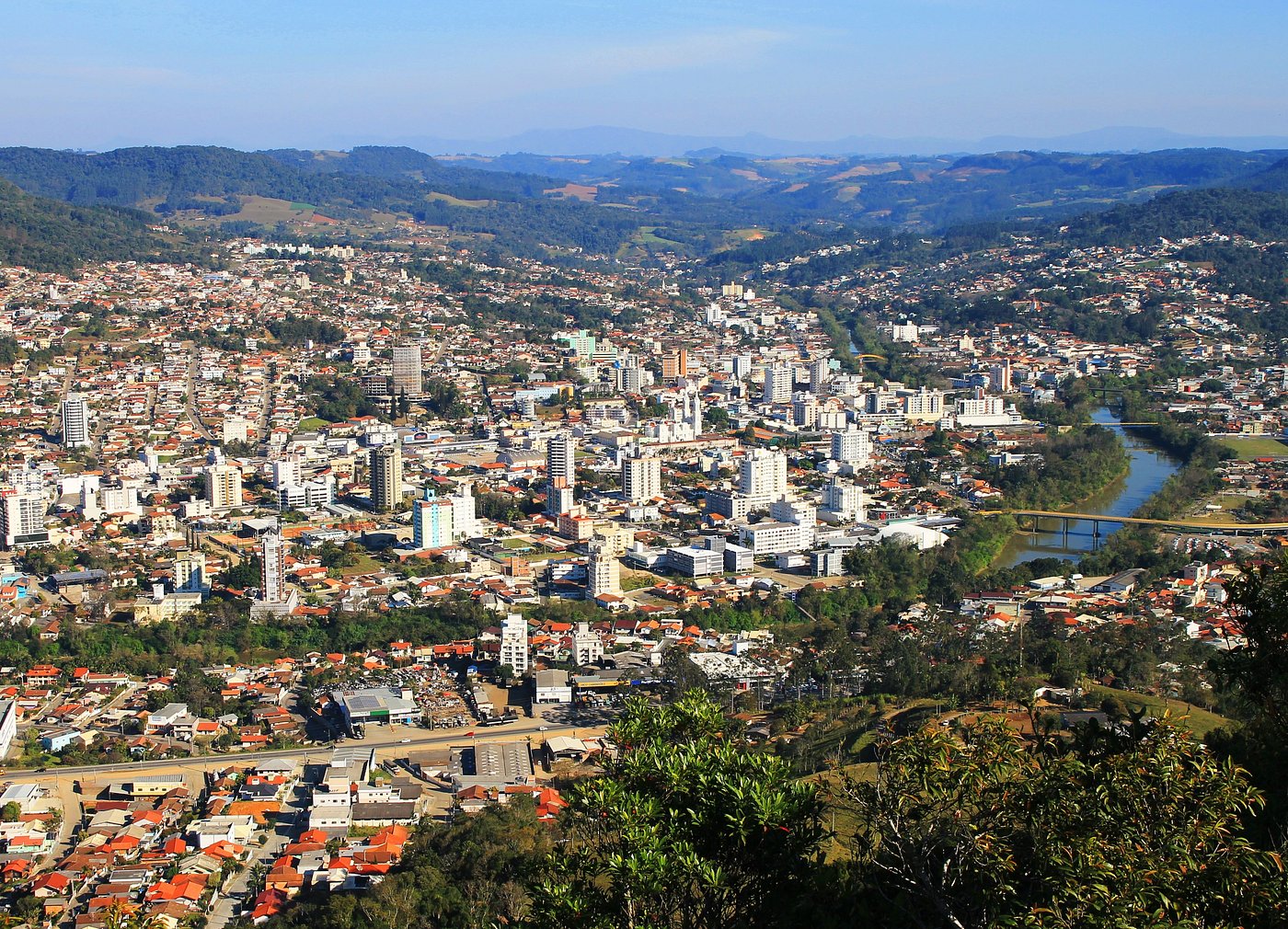 Vista panorâmica de Rio do Sul SC