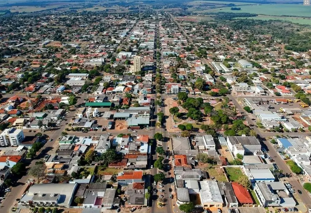 Vista aérea de Amambai (MS)