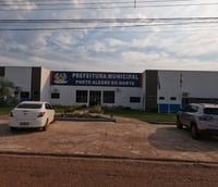 Fachada da Prefeitura de Porto Alegre do Norte MT, local do concurso.