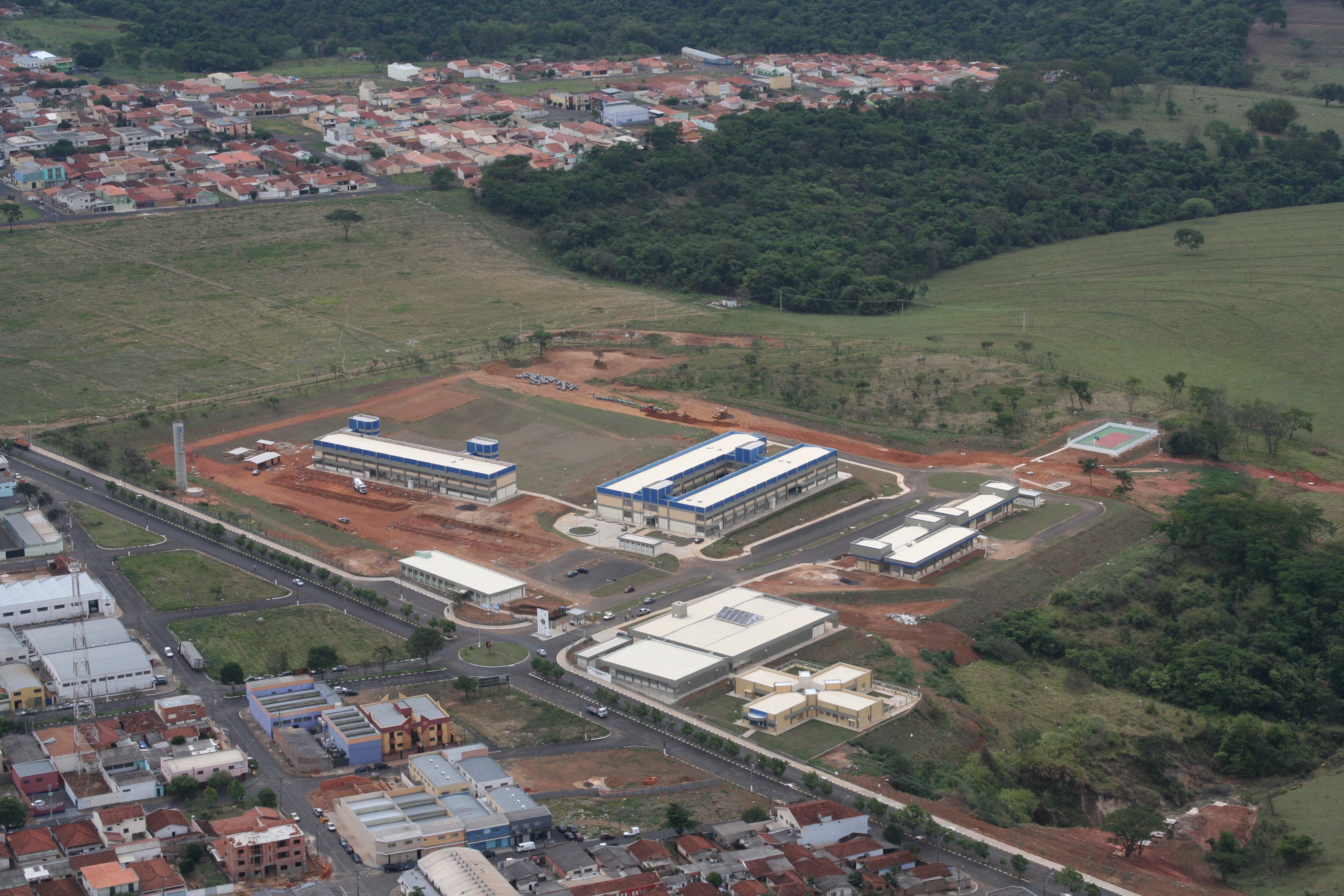 Vista aérea do campus da Unesp em Franca SP