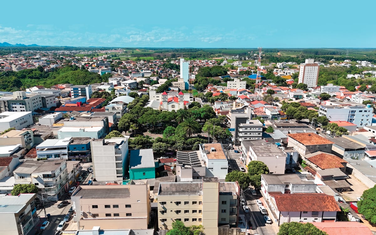 Vista aérea de Aracruz, ES