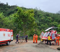 Operação do SAMU 192 em área urbana, ilustrando atendimento pré-hospitalar.