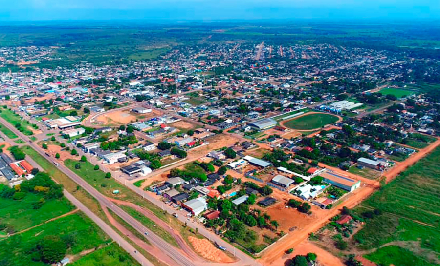 Vista aérea de Peixoto de Azevedo MT