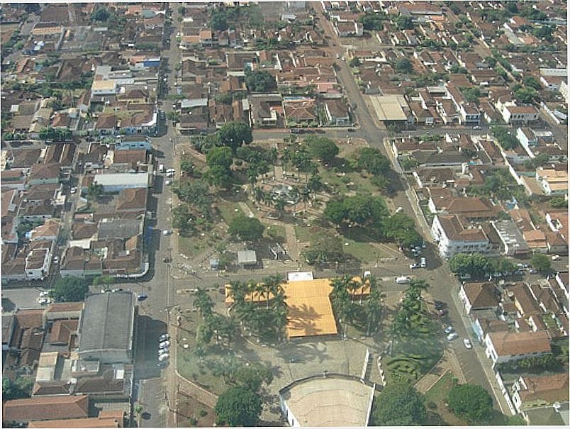 Vista aérea de Viradouro SP