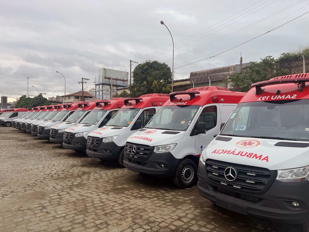 Ambulâncias do SAMU 192 no Espírito Santo