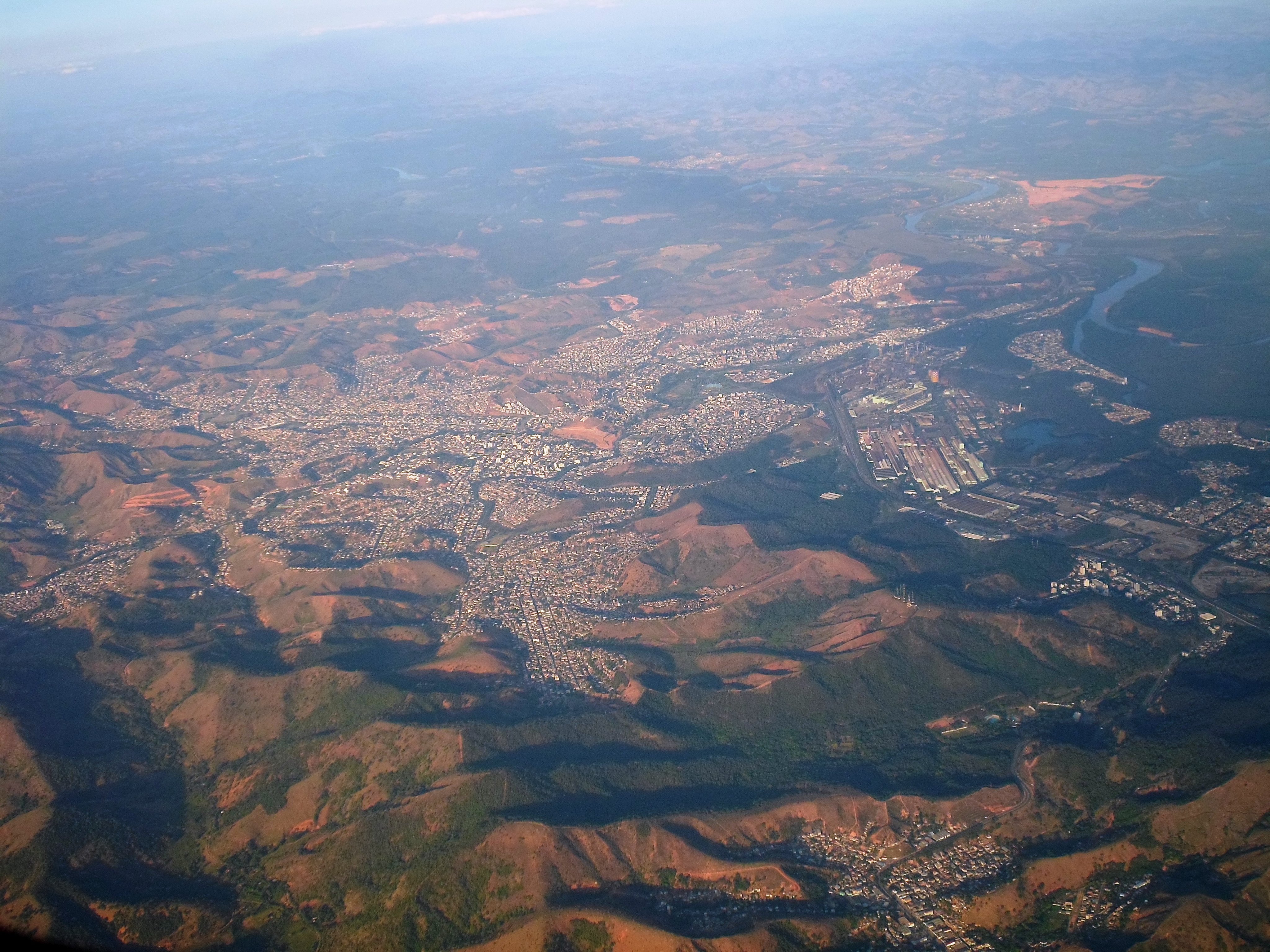 Vista aérea de Ipatinga, Minas Gerais