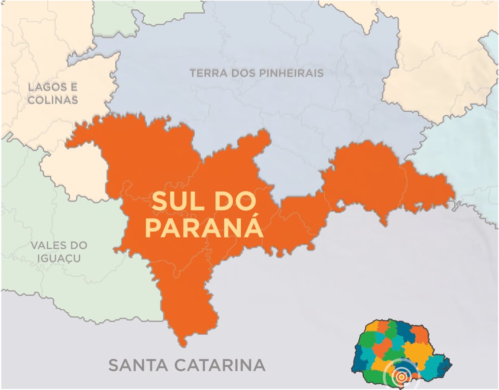 Região Centro-Sul do Paraná, referência geográfica de Goioxim