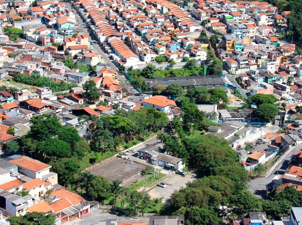 Vista aérea de Tremembé SP, no Vale do Paraíba
