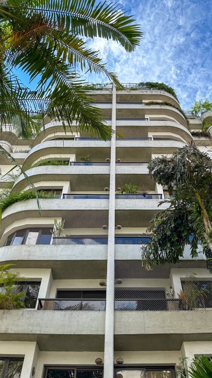 Rua arborizada no interior paulista