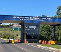 Entrada do campus da UNESP em Botucatu