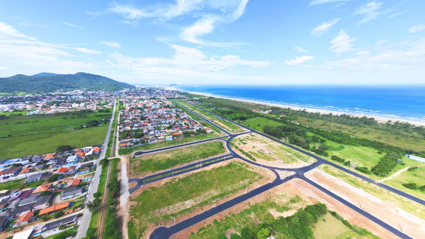 Vista aérea de Capivari de Baixo SC, município vizinho que receberá a aplicação das provas
