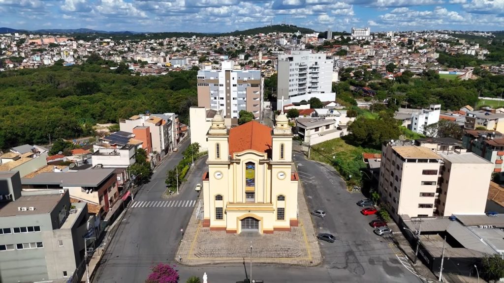 Vista urbana de Paraguaçu (MG), no Sul de Minas