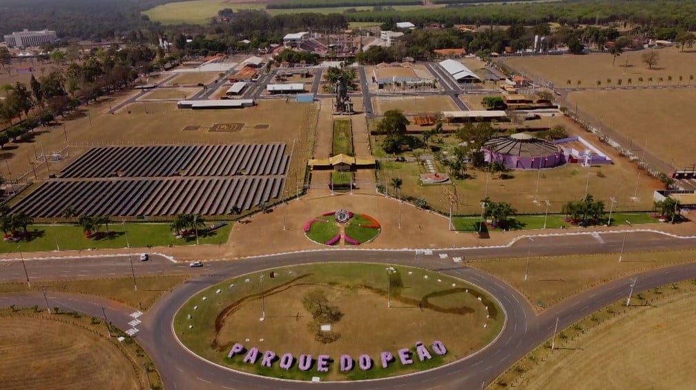 Vista aérea do Parque do Peão de Barretos