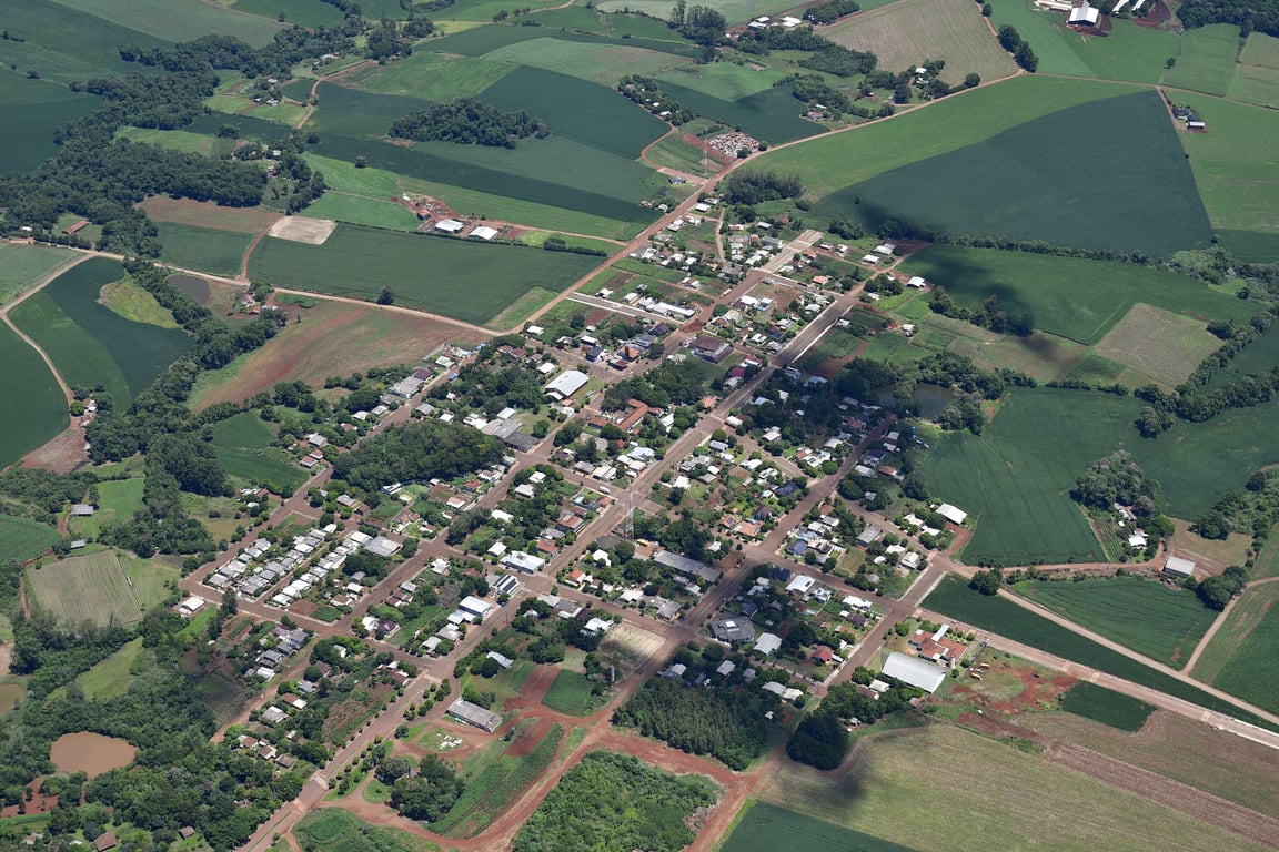 Vista aérea de São Valério do Sul RS