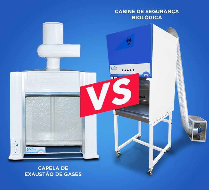 Equipamentos de segurança em laboratório clínico moderno