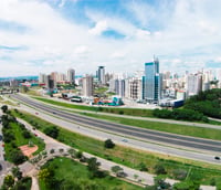Panorama urbano de Mairinque SP, cidade do interior paulista