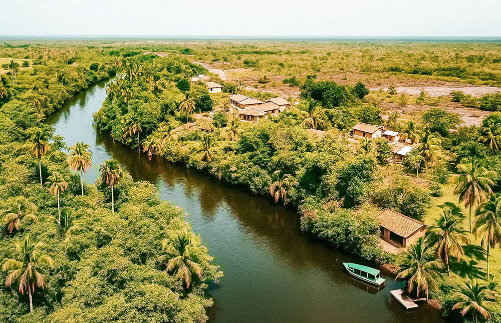 Rio Tocantins e a paisagem ribeirinha na região Tocantina MA