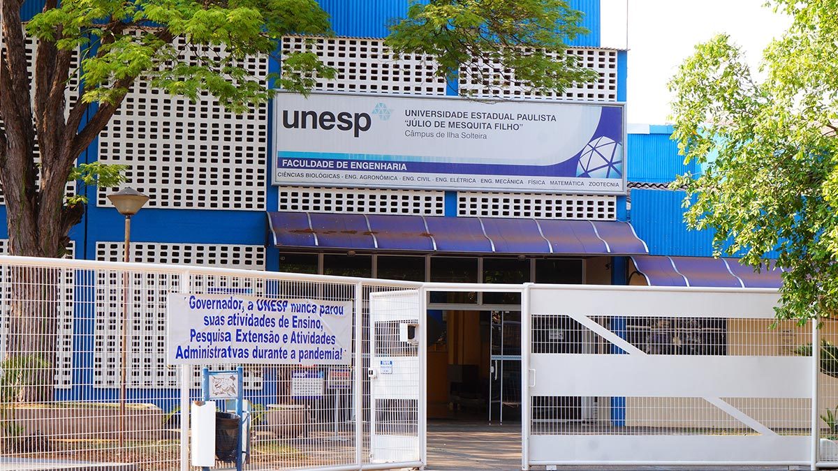 Fachada da Unesp em Ilha Solteira