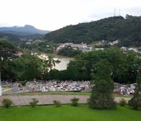 Vista panorâmica de Ibirama SC, no Alto Vale do Itajaí.