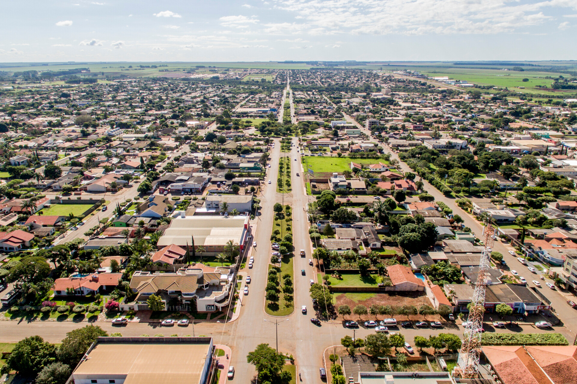 Vista aérea de São Gabriel do Oeste MS
