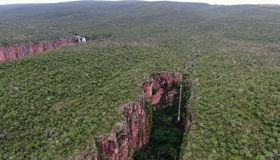 Paisagem do Vale do Guaporé, região de Nova Lacerda MT