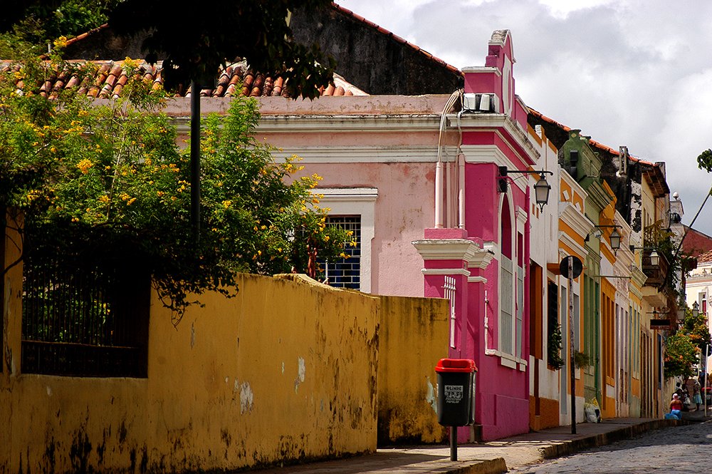 Centro de Joaquim Nabuco PE, com casario e vegetação típica da Zona da Mata Sul