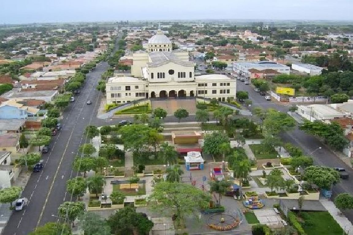 Vista aérea de Dracena SP, na Nova Alta Paulista