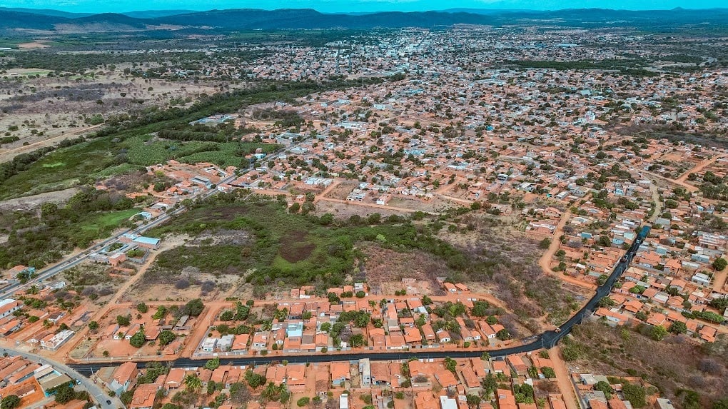 Vista urbana no sertão mineiro