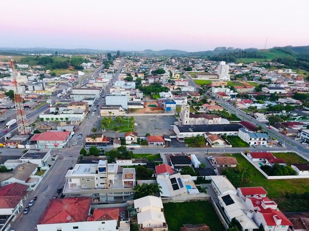 Vista aérea de Pouso Redondo SC