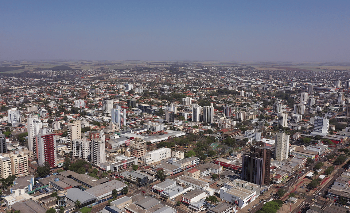 Vista aérea de Santa Tereza do Oeste PR