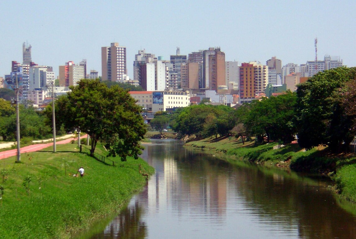 Panorama urbano de Araçoiaba da Serra SP