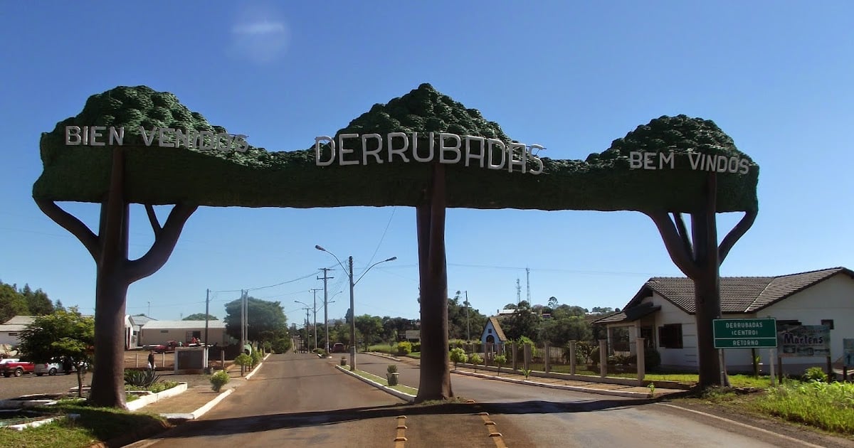 Portal de entrada de Derrubadas RS