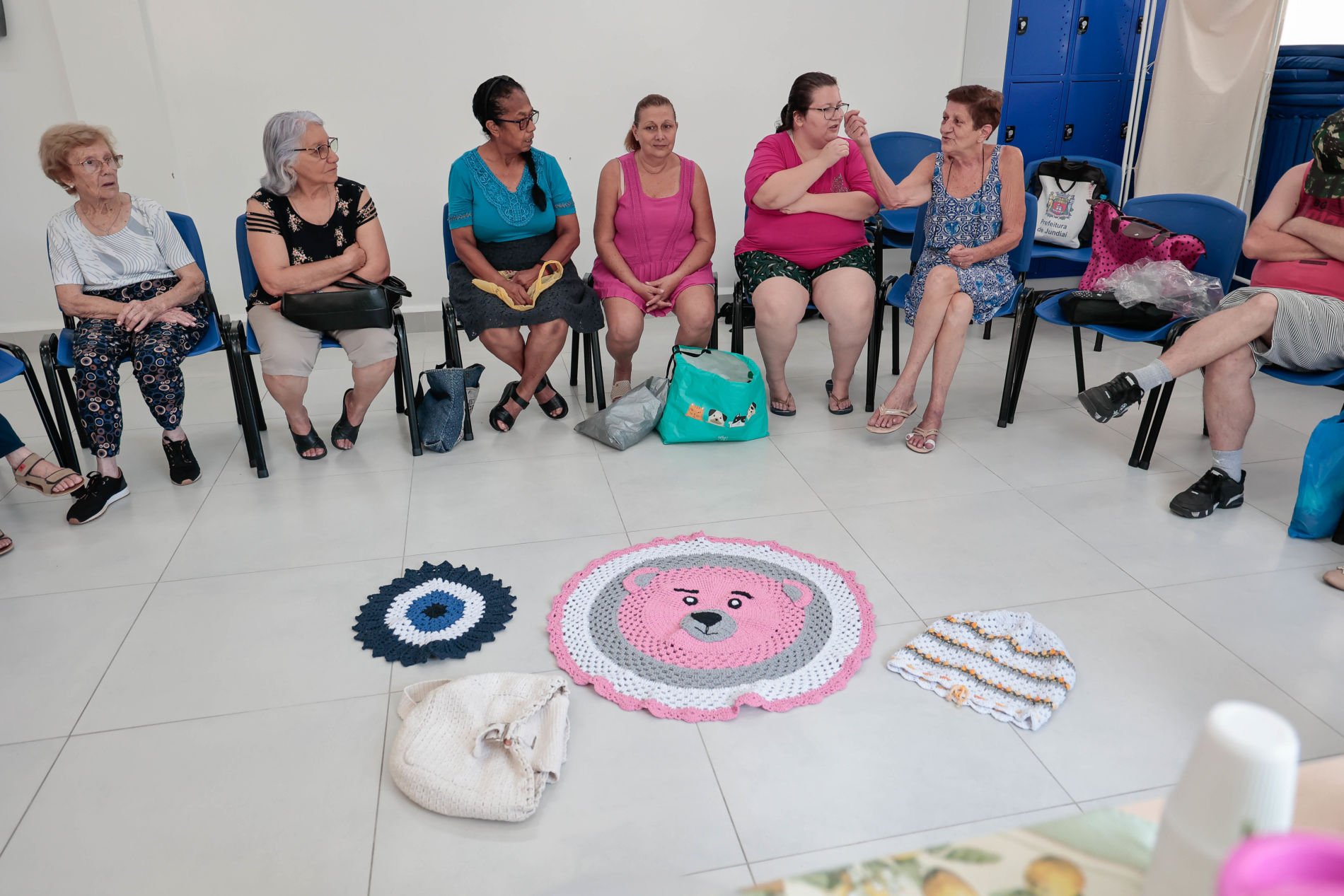 Atendimento social em centro comunitário