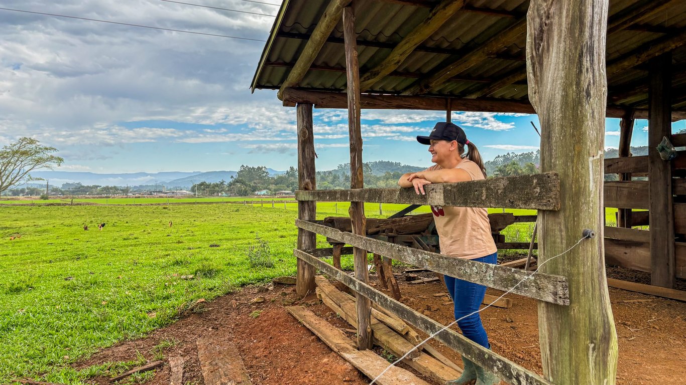 Paisagem rural no sul de Santa Catarina