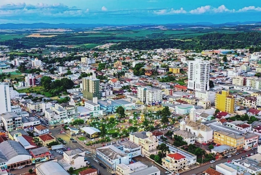 Vista aérea de Campos Novos SC