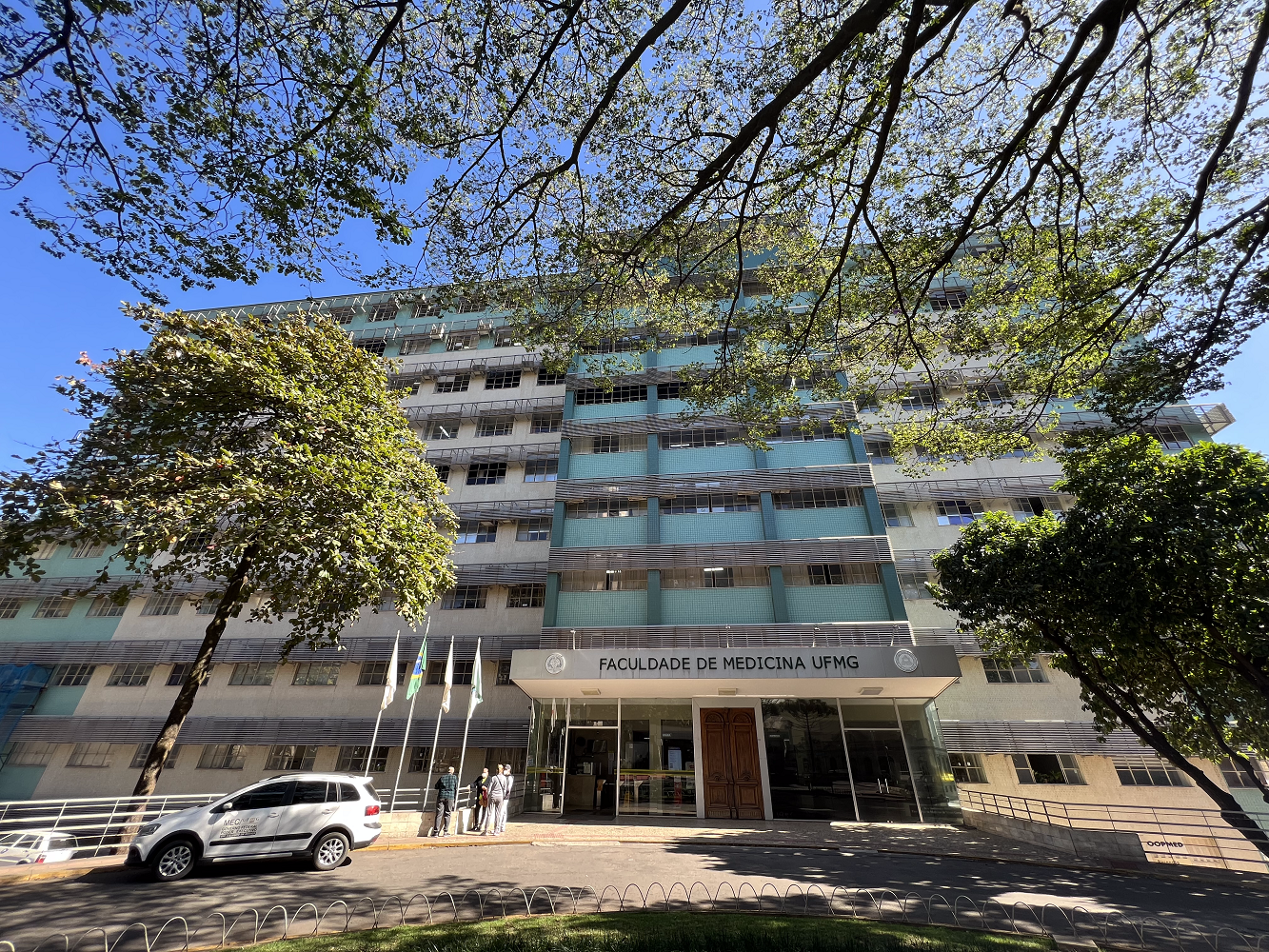 Fachada da Faculdade de Medicina da UFMG no Campus Saúde, em Belo Horizonte MG