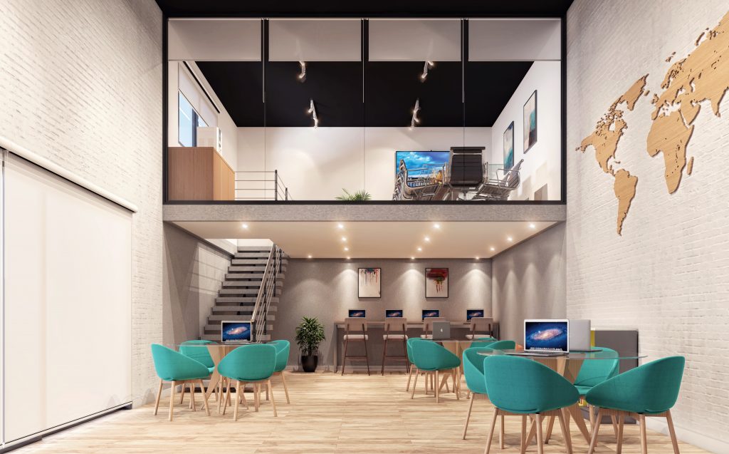 Sala de aula moderna — imagem ilustrativa