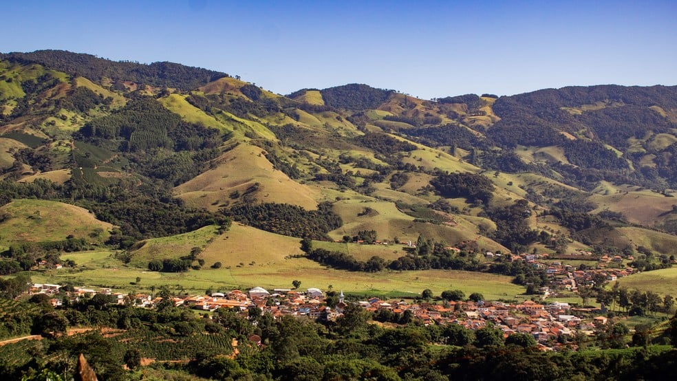 Paisagem típica da Zona da Mata de Minas Gerais